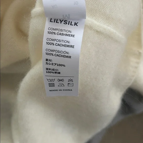 Lilysilk 100% Cashmere Collared Sweater. - Picture 8 of 12